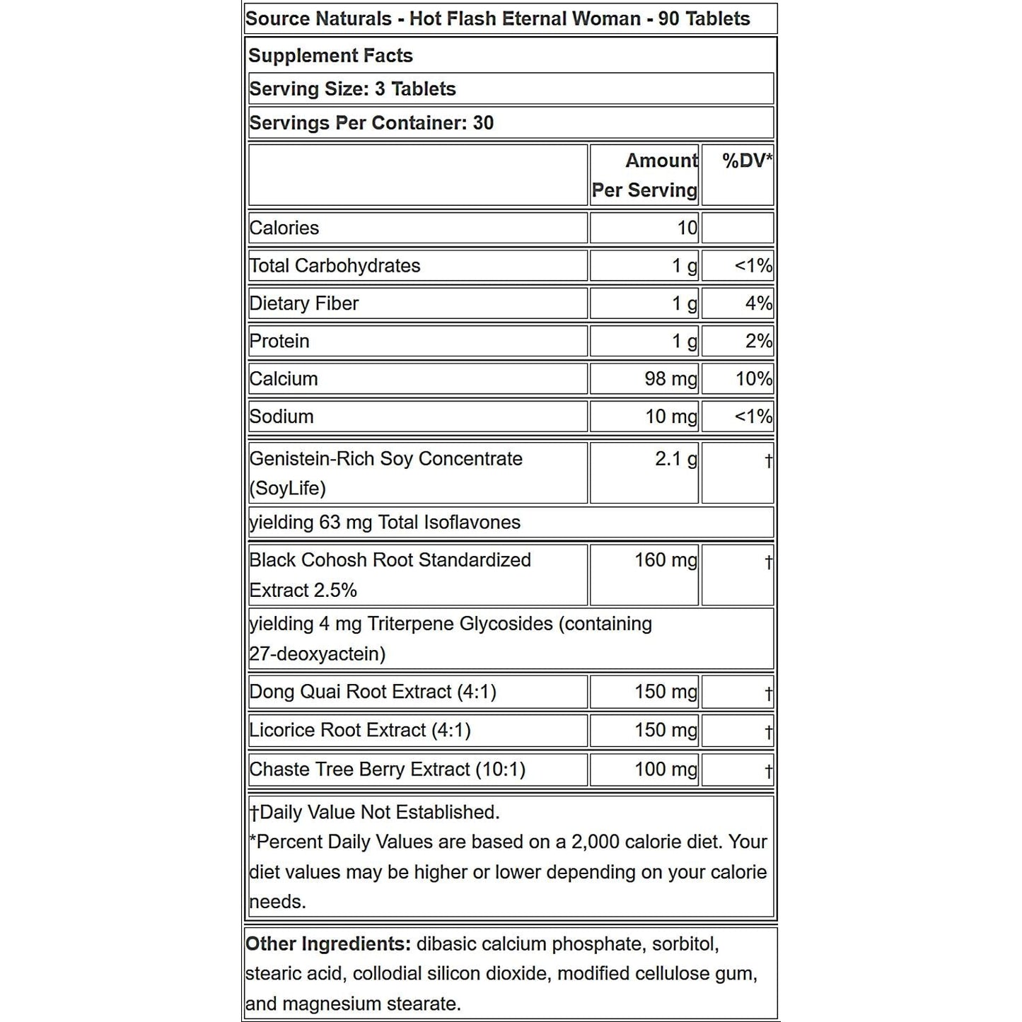 Source Naturals Hot Flash, 90 Tablets