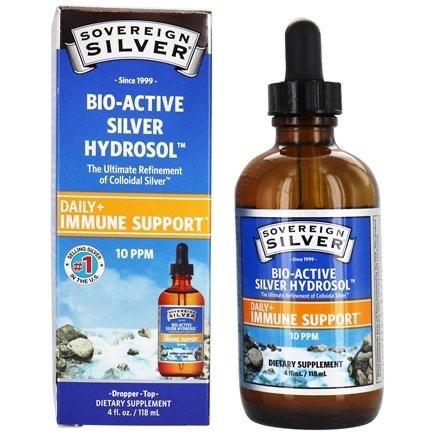 Sovereign Silver Bio-Active Silver Hydrosol Dropper 10 Ppm - 4 fl oz