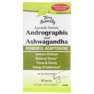 Terry Naturally Andographis & Ashwagandha, 60 Capsules