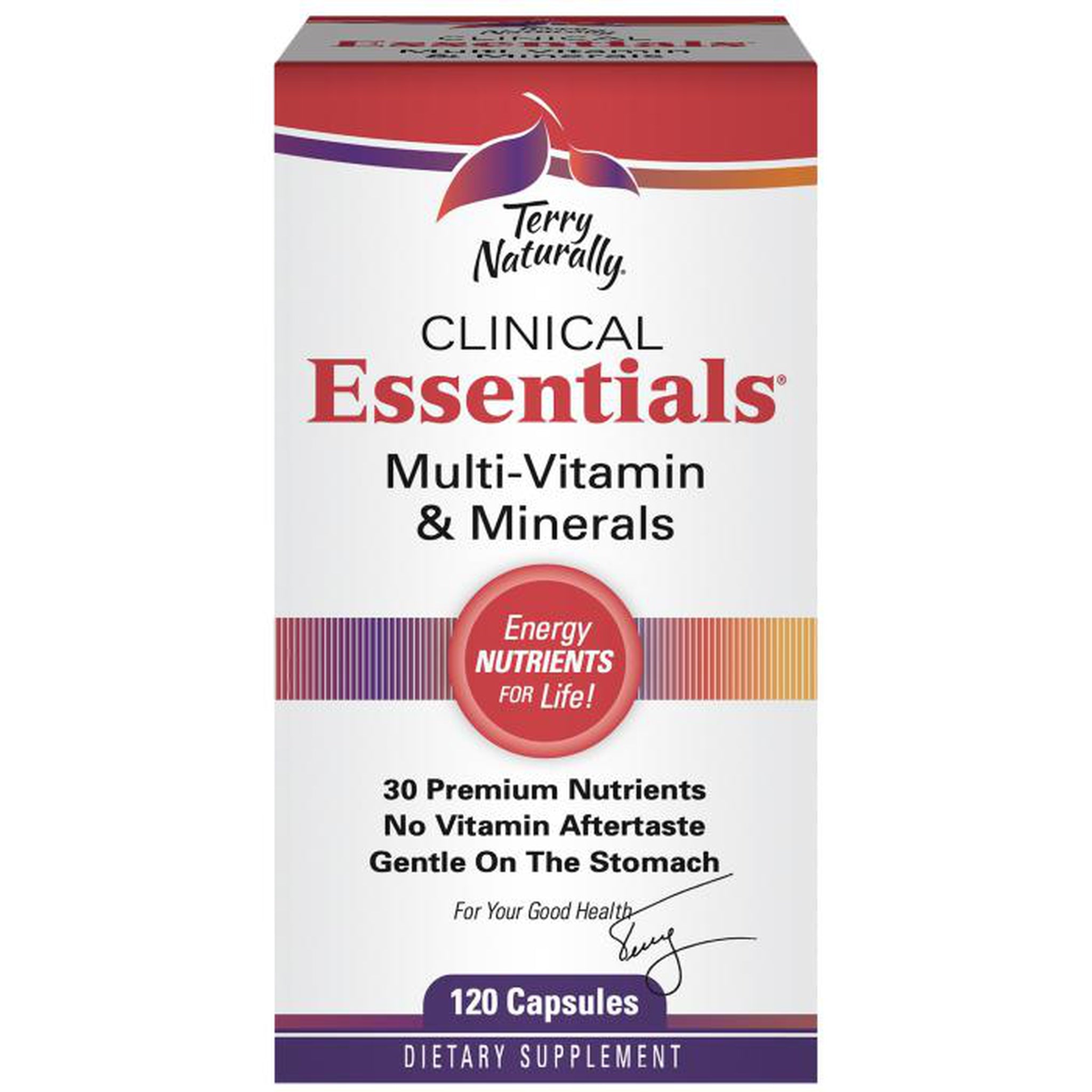 Terry Naturally Clinical Essentials Multi-Vitamin and Minerals, 120 Capsules