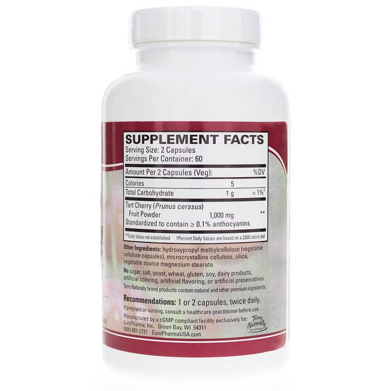 Terry Naturally Tart Cherry - 1000 mg 120 Capsules