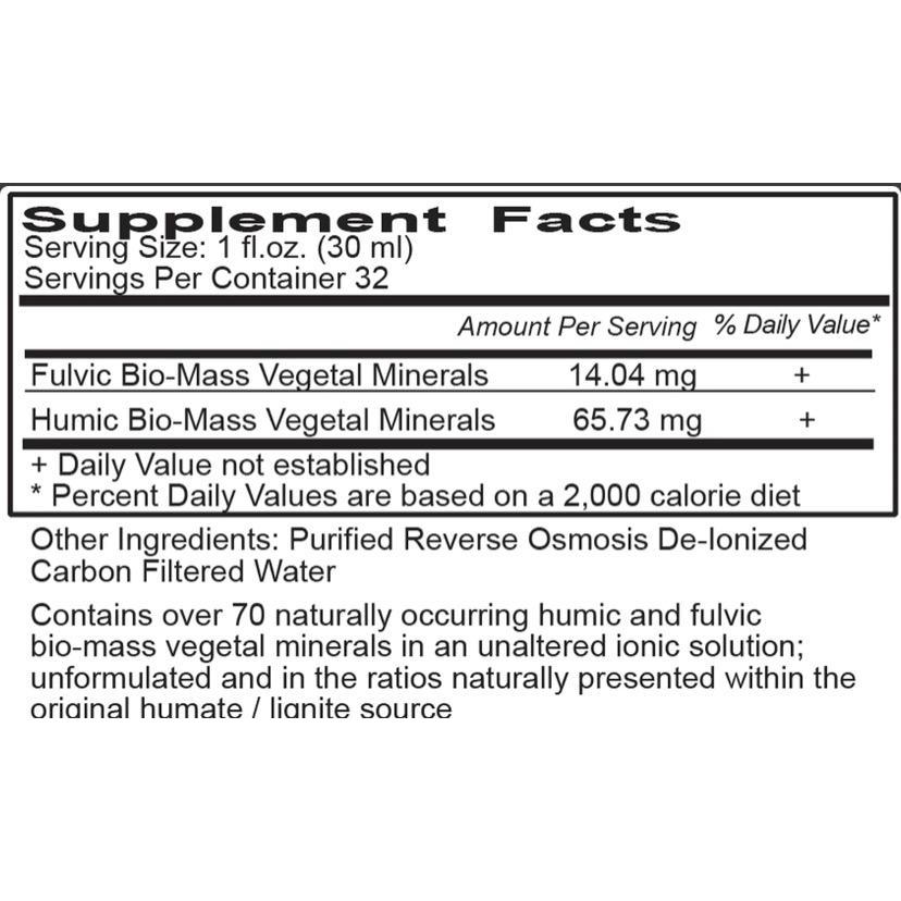 Vital Earth Minerals Fulvic-Humic Mineral Blend - 32 fl oz