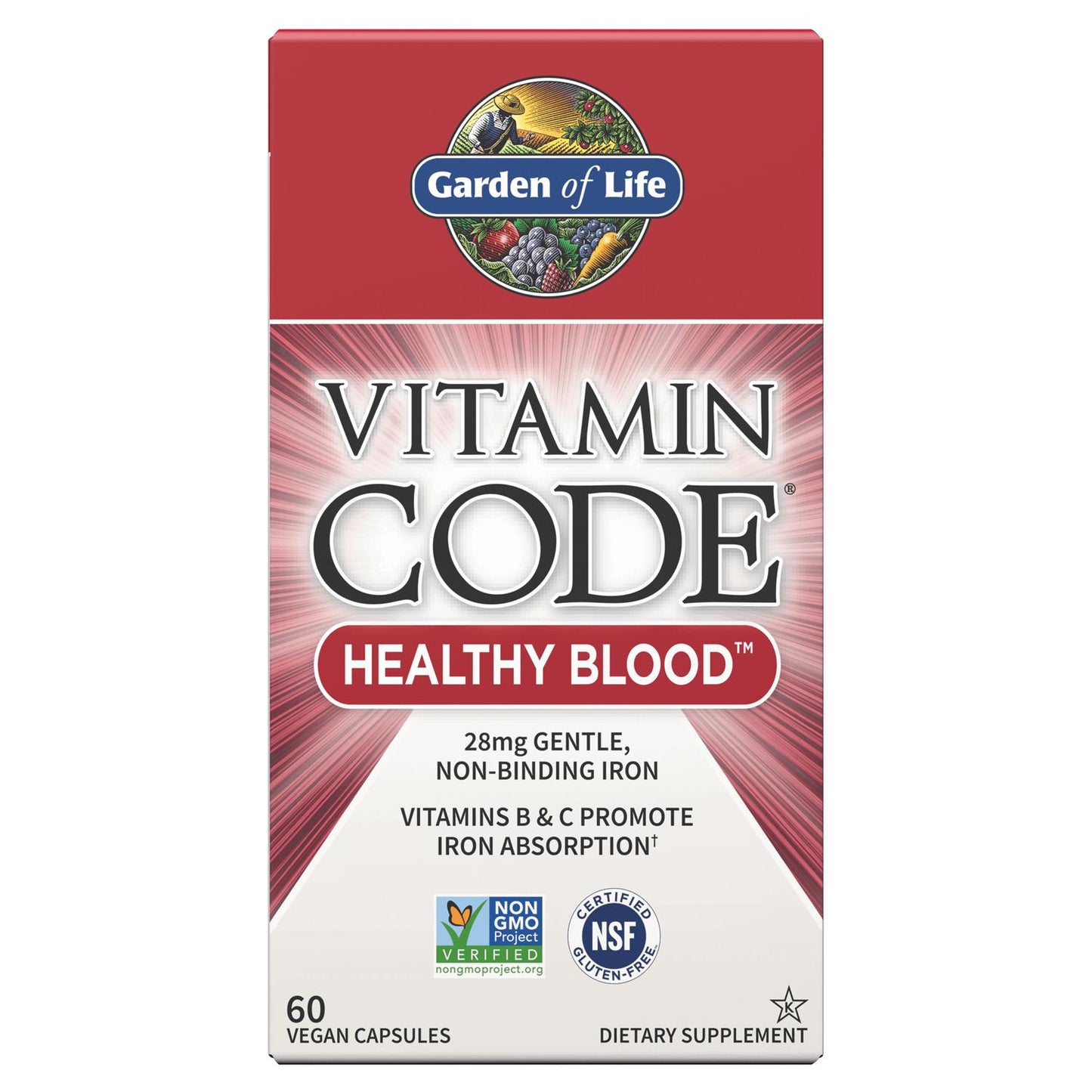 Vitamin Code Healthy Blood, 60 Veg Capsules