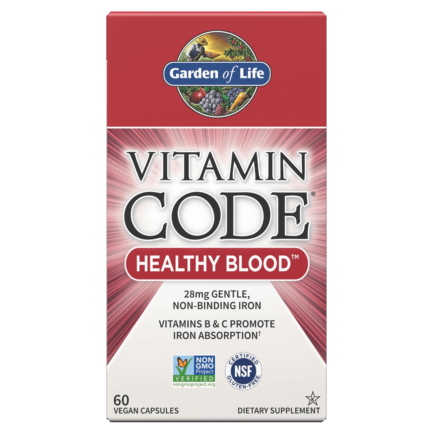 Vitamin Code Healthy Blood, 60 Veg Capsules