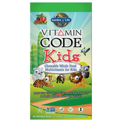 Vitamin Code Kids Multivitamin, 60 Chewable Bears