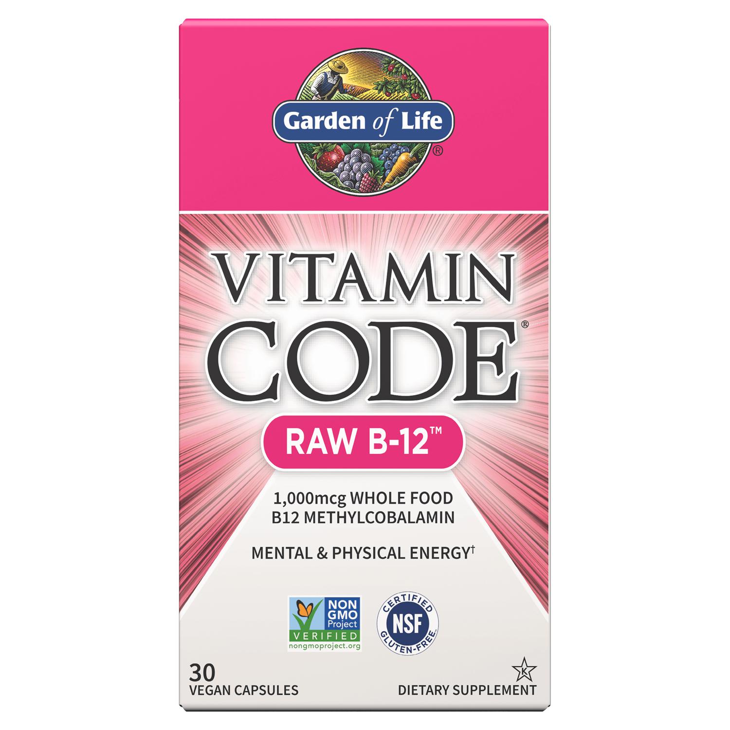 Vitamin Code-Raw Methyl B-12 1000 mcg, 30 Veg Capsules