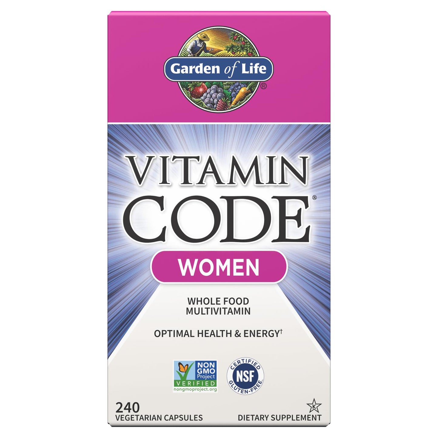 Vitamin Code Women Whole Food Multivitamin - 240 Veg Capsules