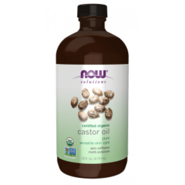 Now Essentials, Castor Oil, Certified Organic, 16oz