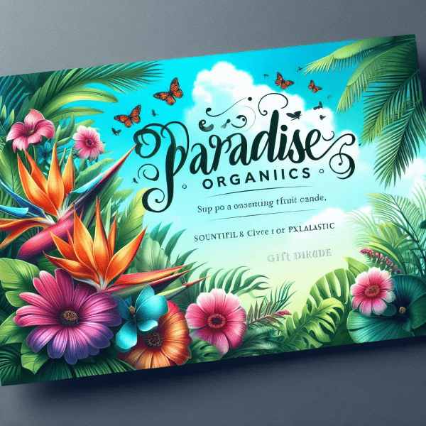 Paradise Organics e-Gift Card