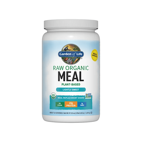 Garden of Life RAW Organic Meal Lightly Sweetened, 36.6 oz Powder