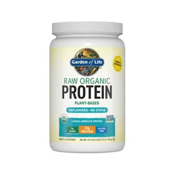 Garden of Life Raw Organic Protein Unflavored - No Stevia, 19.75 oz Powder