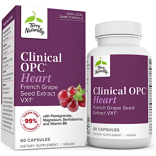 Terry Naturally Clinical OPC HEART 400 mg,, 60 Softgels