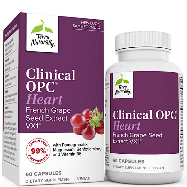 Terry Naturally Clinical OPC HEART 400 mg,, 60 Softgels