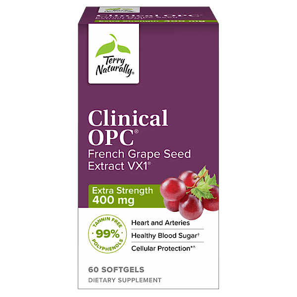 Terry Naturally Clinical OPC, Extra Strength, 400 mg, 60 Softgels