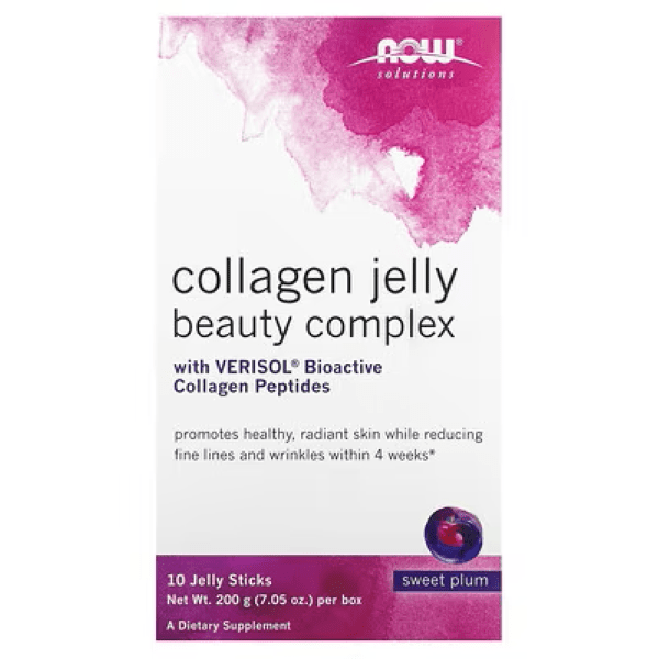 Now Foods, Collagen Jelly Beauty Complex, Sweet Plum, 10 Jelly Sticks