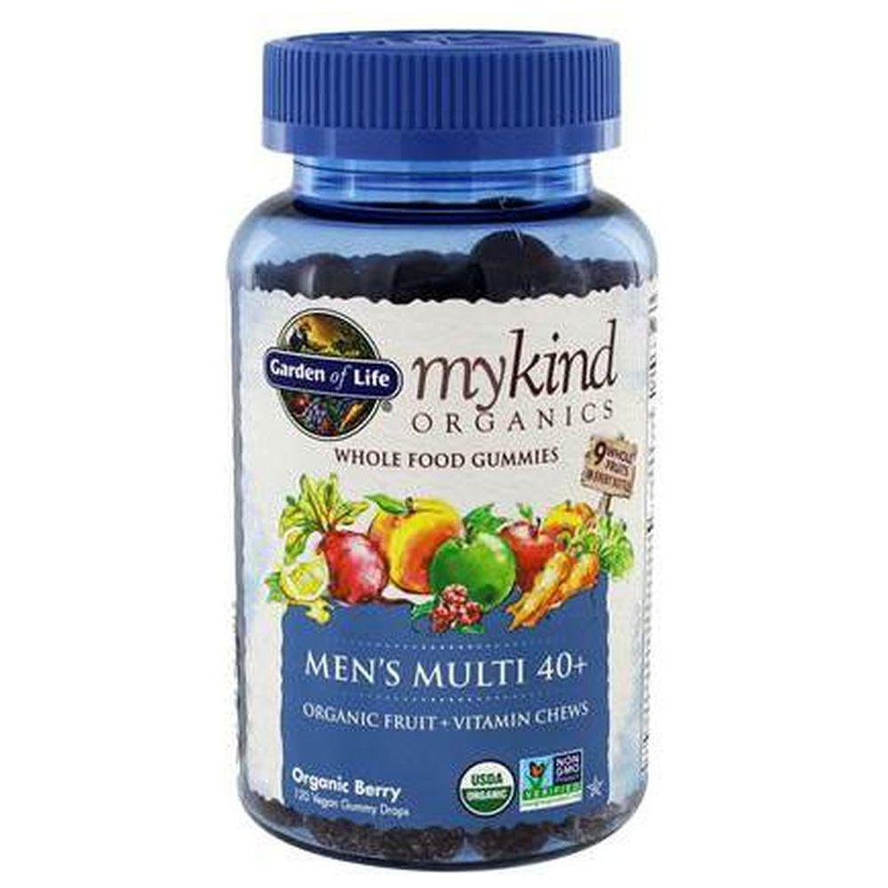 mykind Organics Men's 40+ Multi Whole Food, Berry, 120 Gummies