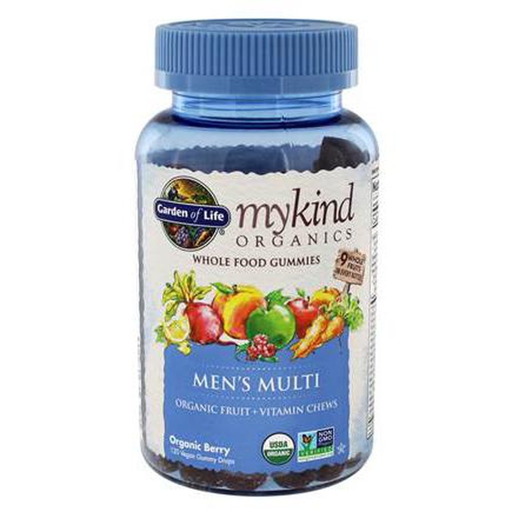 mykind Organics Men's Multi Whole Food, Berry, 120 Gummies