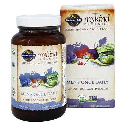 Organics, Men's Once Daily, Whole Food Multivitamin, 60 Vegan Tablets