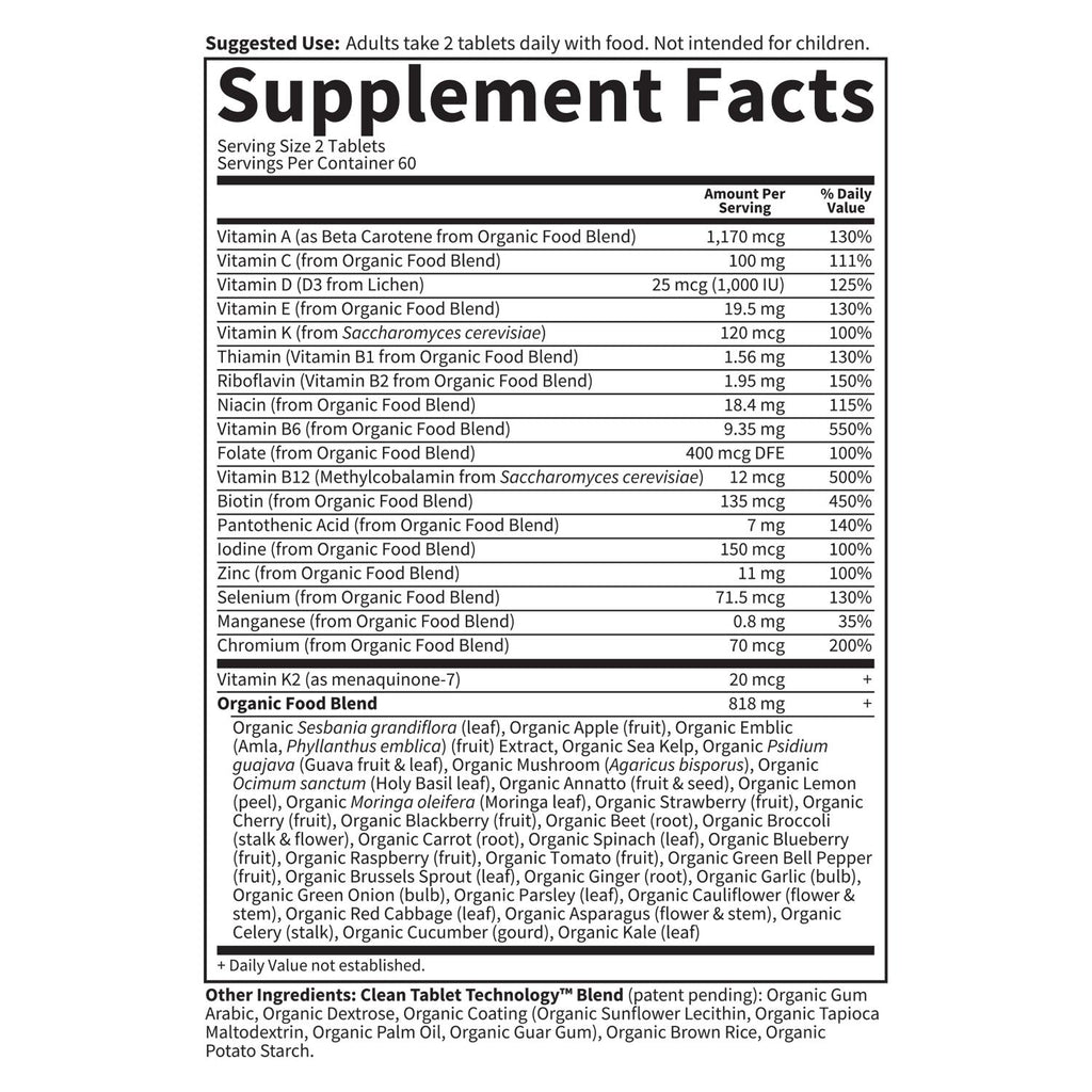 mykind Organics Men's Whole Food Multivitamin, 120 Vegan Tablets