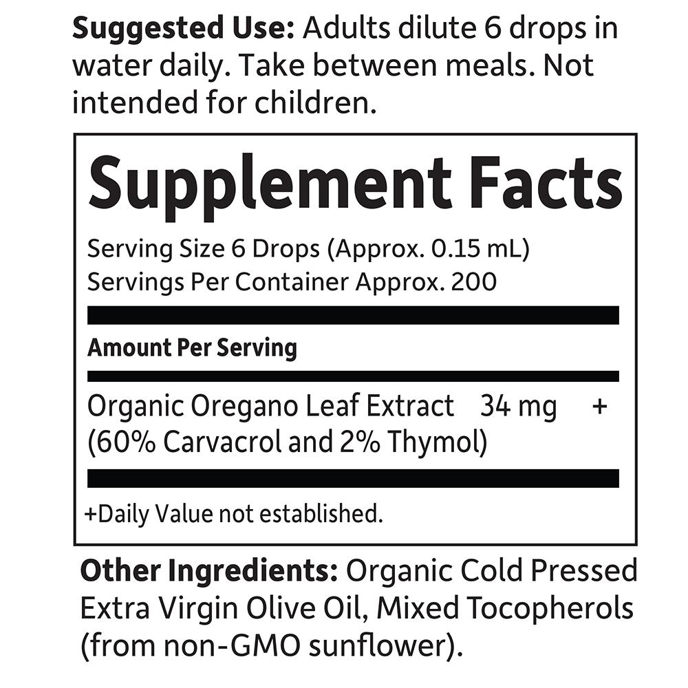 mykind Organics Oil of Oregano Seasonal Drops 1 fl oz