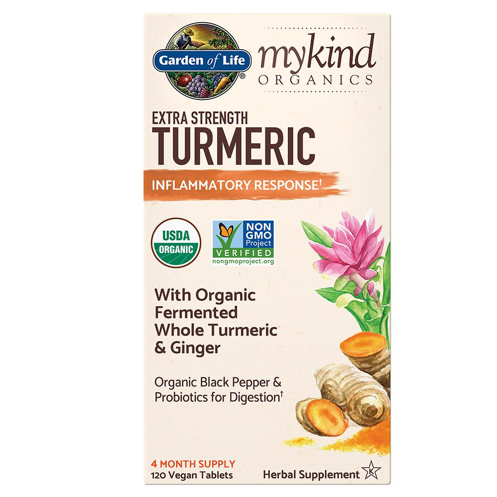 mykind Organics Turmeric Extra Strength - 120 Vegan Tablets