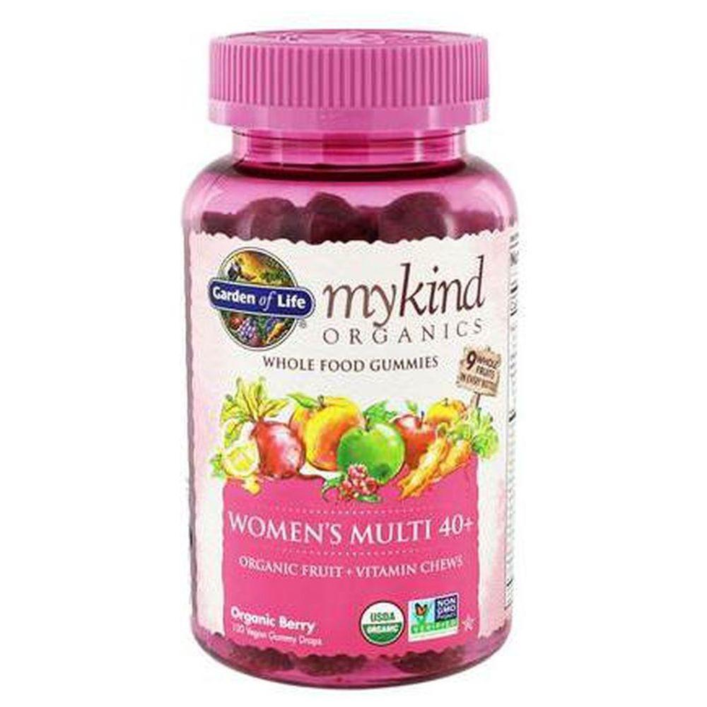 mykind Organics Women's Multi 40+ Whole Food, Berry, 120 Gummies