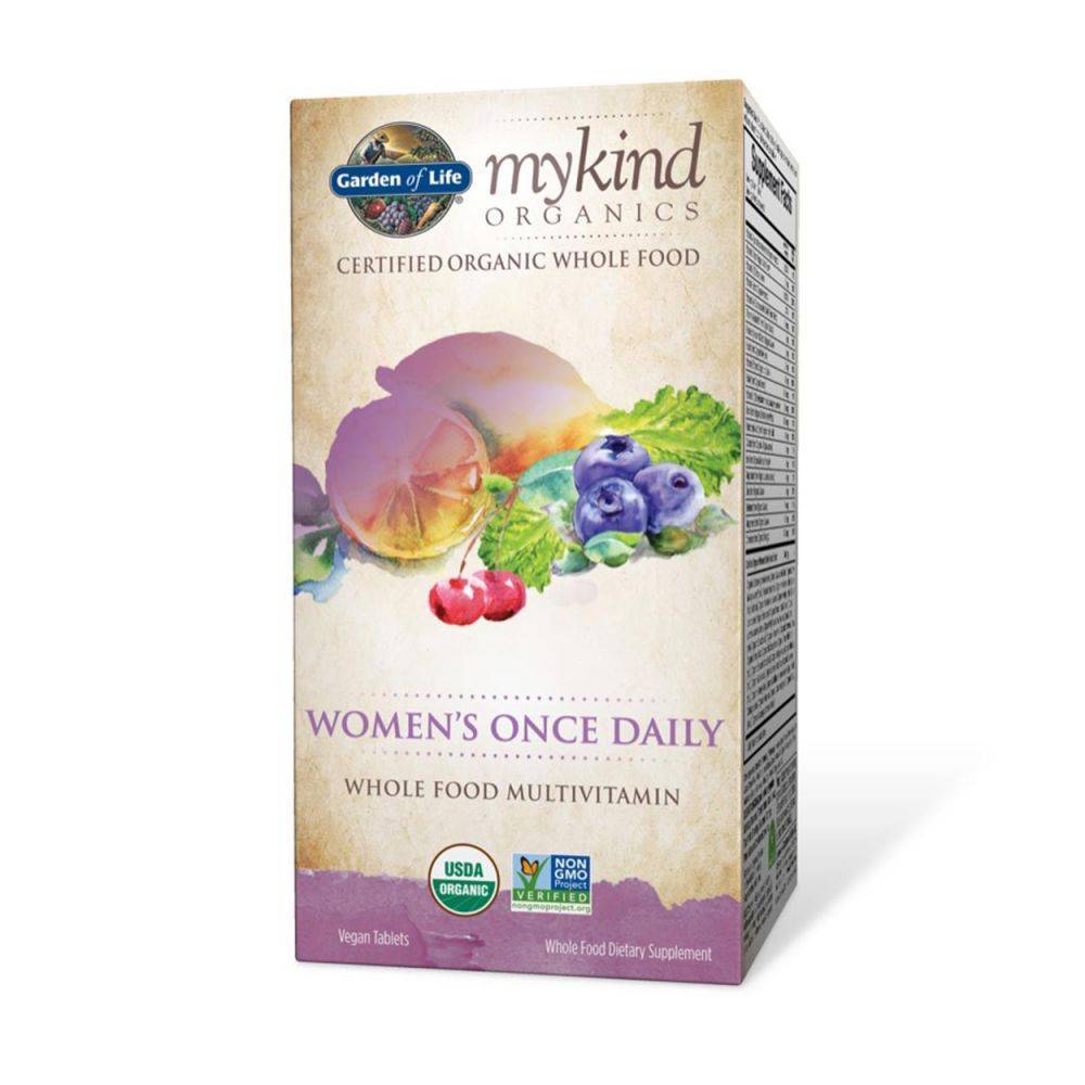 mykind Organics Women's Once Daily Whole Food Multivitamin, 60 Vegan Tablets