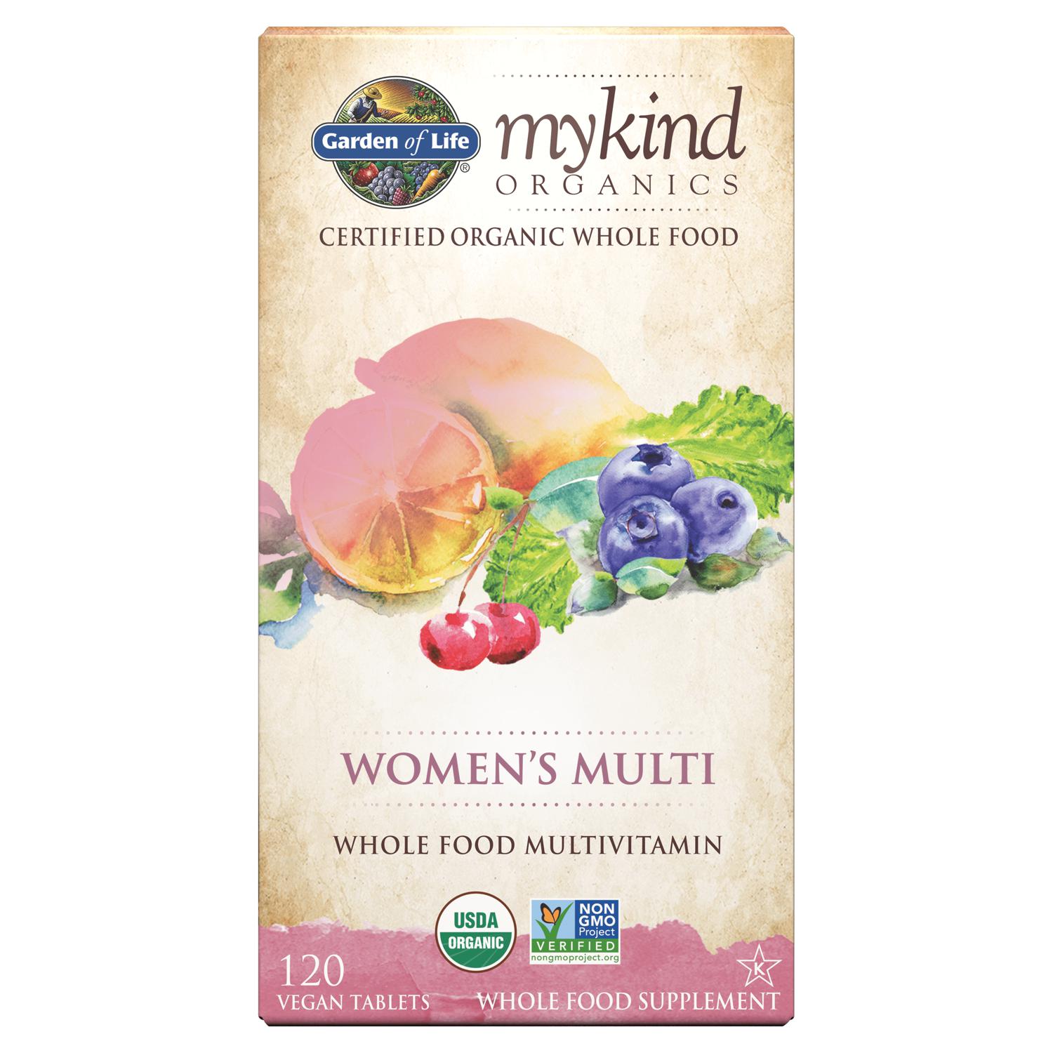 mykind Organics Women’s Whole Food Multivitamin, 120 Vegan Tablets