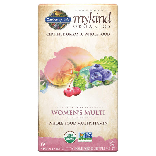 mykind Organics Women’s Whole Food Multivitamin, 60 Vegan Tablets